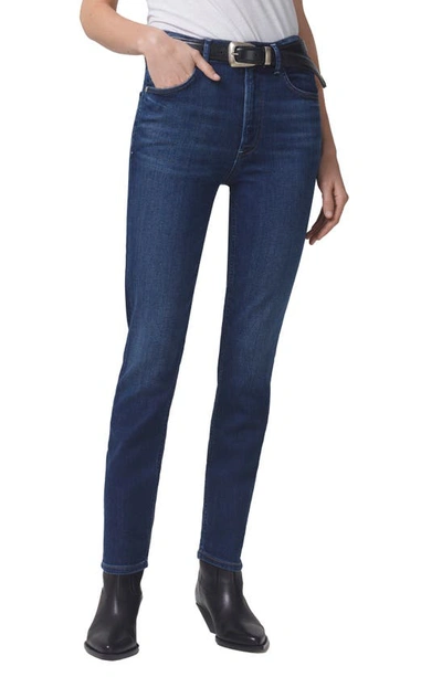 Shop Citizens Of Humanity Sloane High Waist Skinny Jeans In Provance
