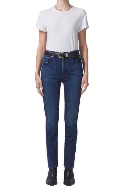 Shop Citizens Of Humanity Sloane High Waist Skinny Jeans In Provance