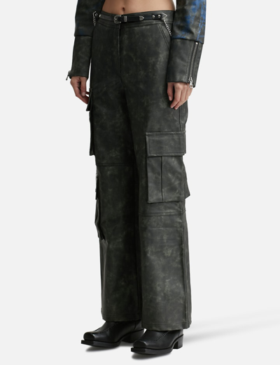 Shop Andersson Bell Belted Cargo Pants In Green