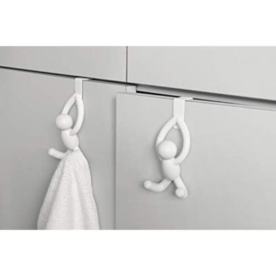 Shop Umbra Buddy Space-saving Over The Cabinet Storage Hooks In White