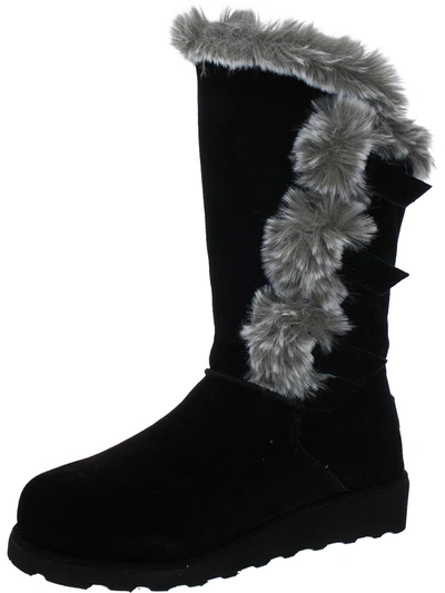 Shop Bearpaw Geneviieve Womens Suede Wool Lined Winter Boots In Multi