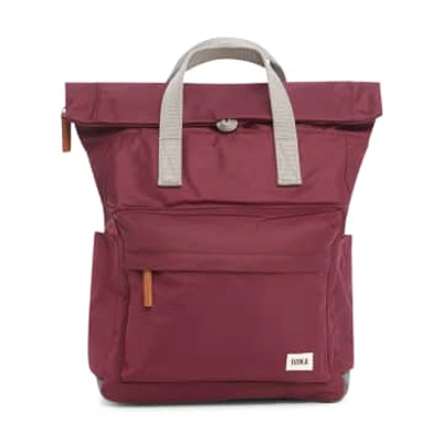 Shop Roka Back Pack Canfield B Design Medium Size Made From Sustainable Nylon In Plum