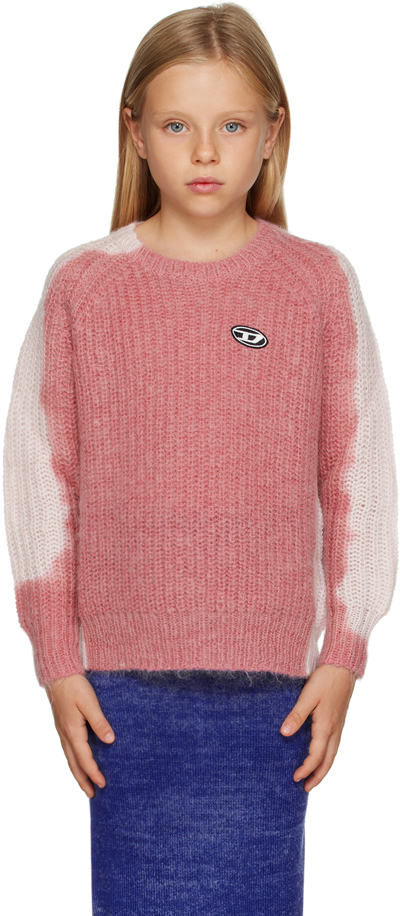 Shop Diesel Kids Pink Kosimo Sweater In K390