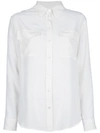 Equipment Semi-sheer Blouse - White