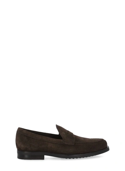 Shop Tod's Flat Shoes Brown