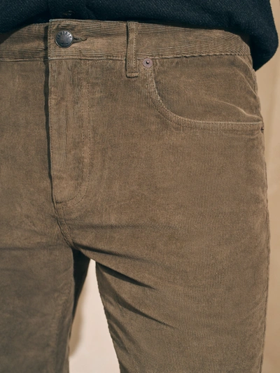 Faherty Stretch Corduroy 5-pocket Pants (" Inseam) In Surplus Olive