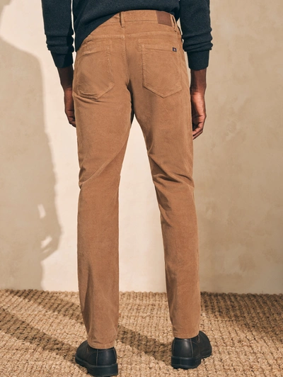 Faherty Stretch Corduroy 5-pocket Pants (32" Inseam) In Raw Umber