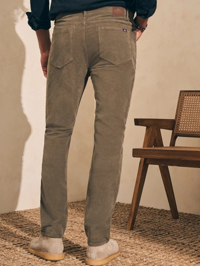 Faherty Stretch Corduroy 5-pocket Pants (" Inseam) In Surplus Olive