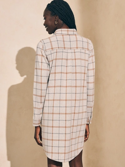 Faherty Legend&trade; Sweater Dress In Open Tundra Windowpane