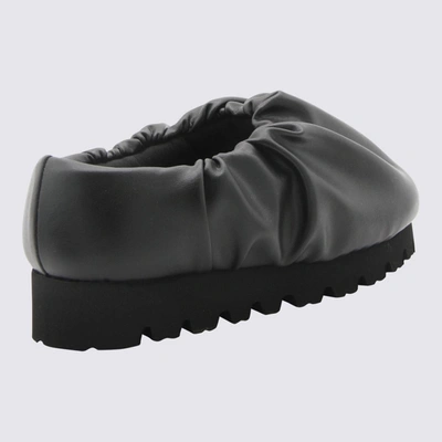 Shop Yume Yume Black Faux Leather Camp Sneakers