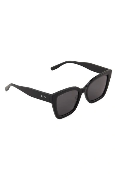 Shop Diff Rhys 51mm Polarized Rectangular Sunglasses In Grey
