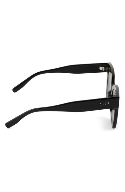 Diff Rhys 51mm Polarized Rectangular Sunglasses In Grey
