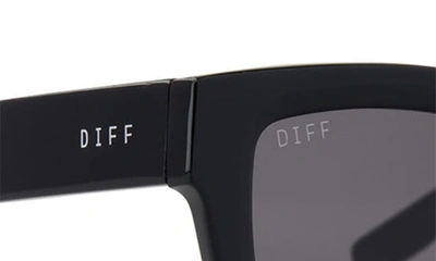 Diff Rhys 51mm Polarized Rectangular Sunglasses In Grey