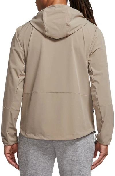 Shop Nike Repel Unlimited Dri-fit Hooded Jacket In Khaki/ Black/ Khaki