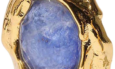 Alexis Bittar Brut Sodalite Drop Earrings In Blue Stone