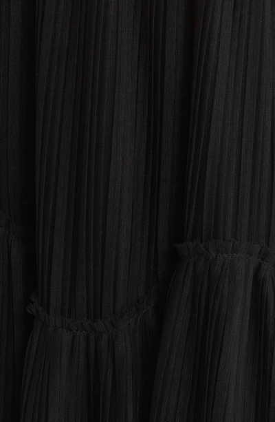 Shop Allsaints Azura Flutter Sleeve Mesh Dress In Black