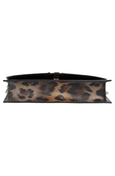 Shop Christian Louboutin Loubi54 Leopard Print Leather Crossbody Bag In 3221 Brown/ Gold
