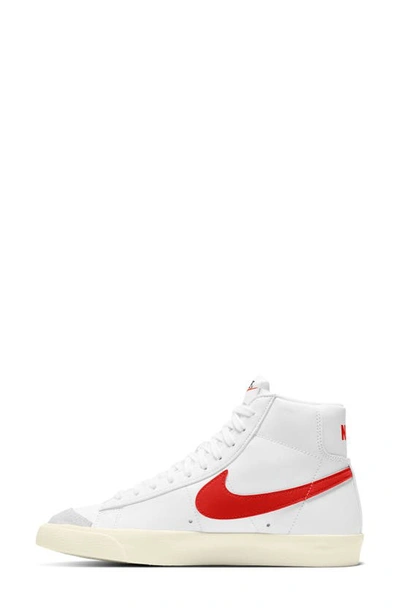 Shop Nike Blazer Mid '77 Sneaker In White/ Habanero Red-sail