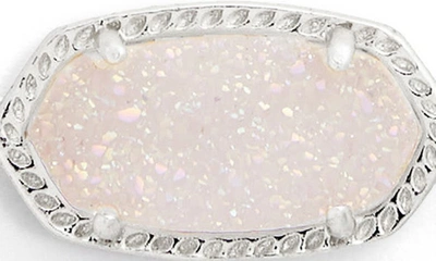 Shop Kendra Scott Elaina Bracelet In Iridescent Drusy/ Silver