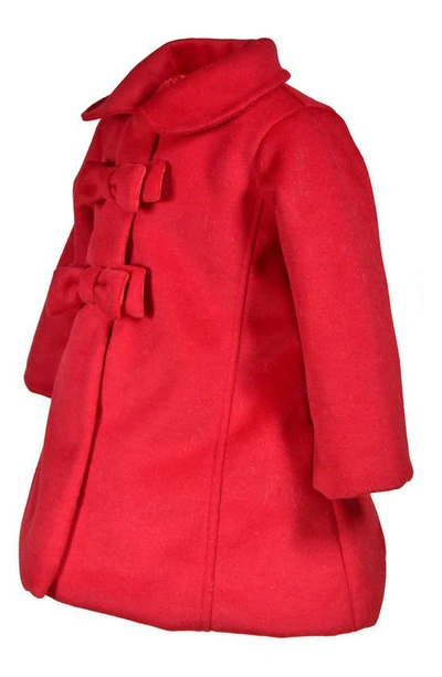 Shop Widgeon Kids' Bow Front Car Coat In Red