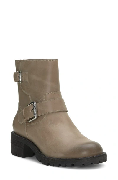 Shop Lucky Brand Taini Bootie In Silver Cloud Belgum