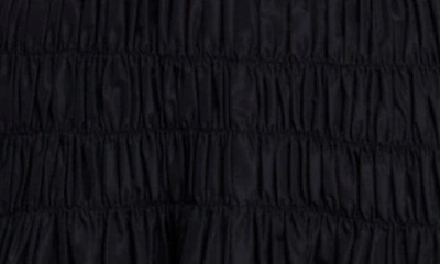 Shop Maje Junnaly Smocked Waist A-line Skirt In Black