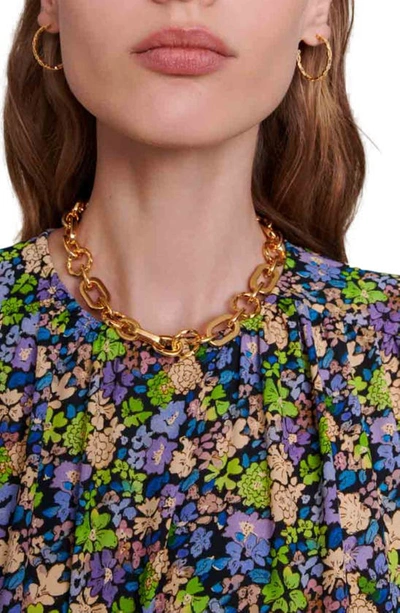 Maje Floral Mini Dress In Multico Print
