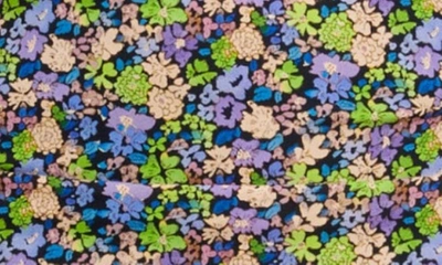 Maje Floral Mini Dress In Multico Print