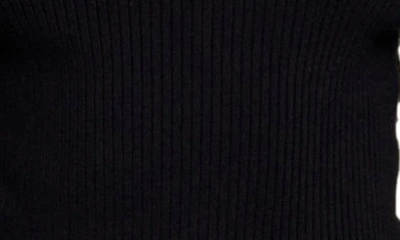 Shop Maje Manuclover Back Button Knit Top In Black