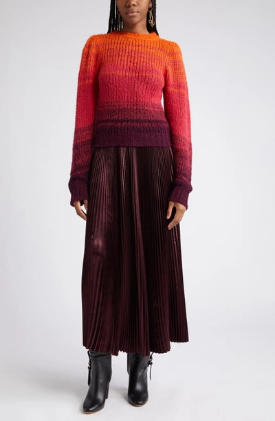 Shop Ulla Johnson Rosalia Ombré Sweater In Agate