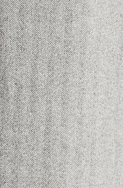 Eleventy Herringbone Virgin Wool Suit In Medium Grey