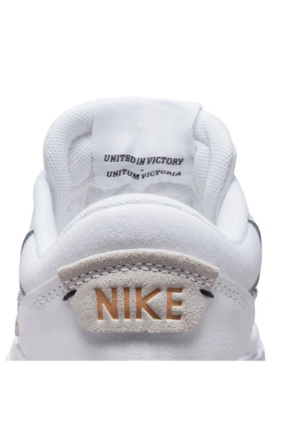 Shop Nike Court Legacy Lift United In White/ Hemp/ Black/ White