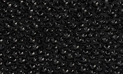 Shop Olga Berg Casey Hot Fix Crystal Clutch In Black/ Black