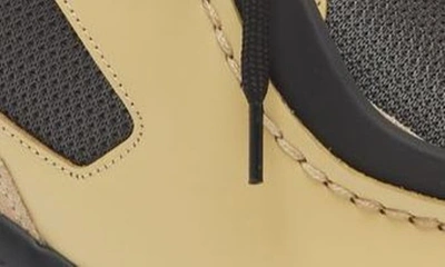 Shop Prada New Mixed Media Sneaker In Vaniglia/ Antracite