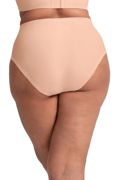Shop Honeylove Silhouette Shaping Briefs In Rose Tan