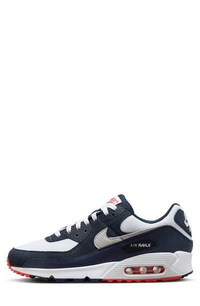 Shop Nike Air Max 90 Sneaker In Obsidian/ Pure Platinum/ White