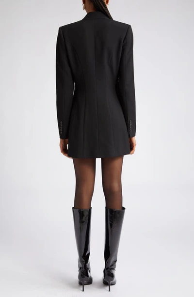 Shop A.l.c Juliet Pleated Long Sleeve Blazer Dress In Black