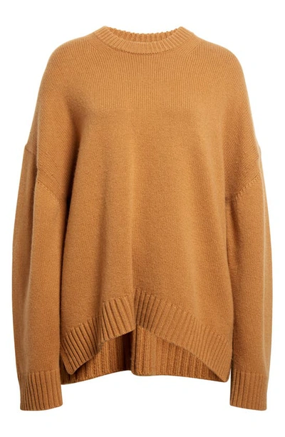 Shop A.l.c Ayden Oversize Wool & Cashmere Sweater In Butter Brown