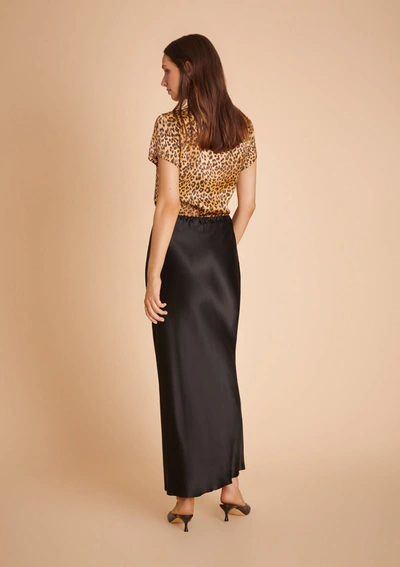 Shop Gilda & Pearl Golden Hollywood Silk Top In  Leopard