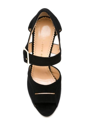 Shop Charlotte Olympia 'marcella 110' Sandals - Black