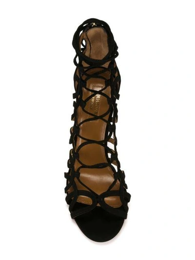 laced stiletto sandals