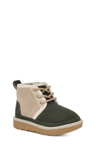 Shop Ugg Kids' Neumel Ii Water Resistant Chukka Boot In Forest Night / Dune