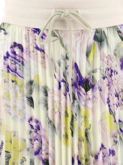 Shop Off-white "chine" Midi Skirt In Beige