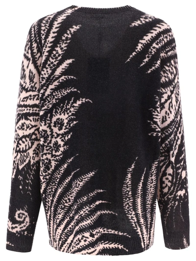 Shop Etro "foliage" Sweater In Black