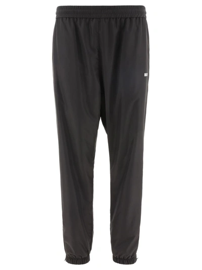 Shop Msgm "" Joggers In Black