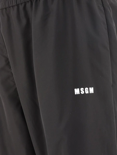 Shop Msgm "" Joggers In Black