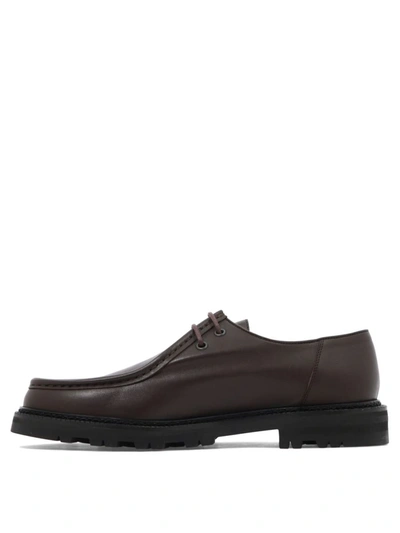 Shop Bode "university" Derby Shoes In Brown