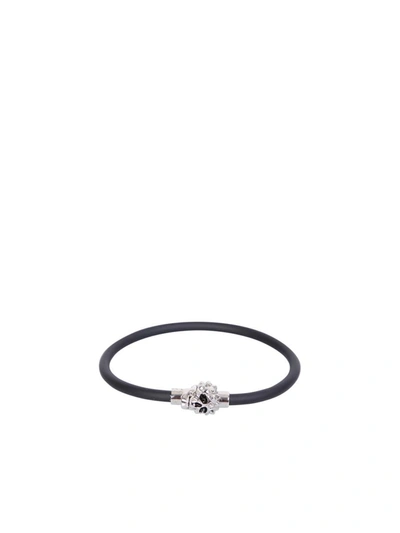 Shop Alexander Mcqueen Bracelets And Rings In Black