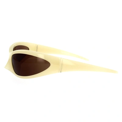Balenciaga Women's 80mm Shield Sunglasses In Yellow