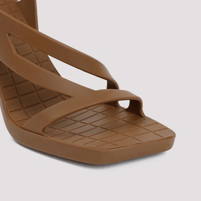 Shop Bottega Veneta Jimbo Slingback Sandal Shoes In Brown